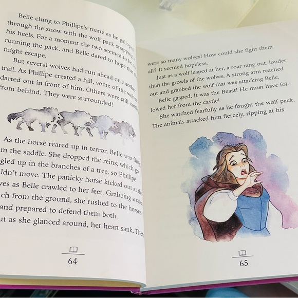 Disney Once Upon A Princess Belle Pocahontas Cinderella Hardcover Storybook Book - Picture 6 of 16